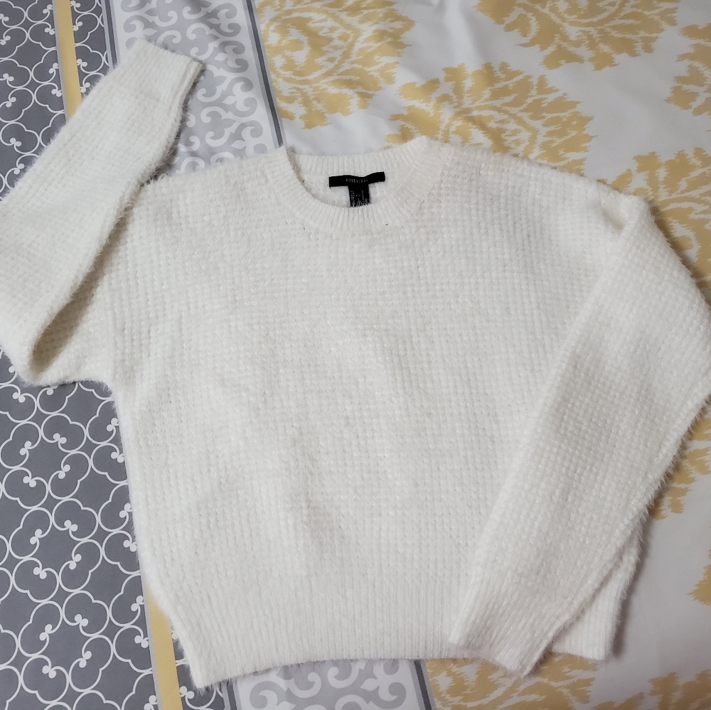 Cozy white sweater